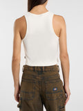 Dickies Top Neck Donna DK0A8677 Egret - Bianco