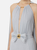 Elisabetta Franchi Vestito Longuette Donna ABR1351E2 Sky Blue - Celeste