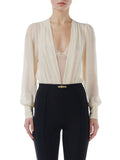 Elisabetta Franchi Body Donna CB00152E2 Burro - Avorio
