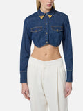 Elisabetta Franchi Camicia Jeans Donna CJ34D51E2 - Denim