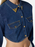 Elisabetta Franchi Camicia Jeans Donna CJ34D51E2 - Denim