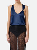 Elisabetta Franchi Top Donna CN00151E2 Oltremare - Blu