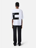 Elisabetta Franchi T-shirt Donna MA02651E2 Gesso - Avorio
