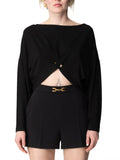 Elisabetta Franchi Top Donna MD00251E2 - Nero
