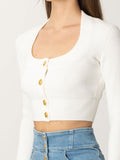 Elisabetta Franchi Cardigan Donna MK53S51E2 - Avorio