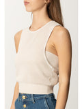 Elisabetta Franchi Top Donna MK67B52E2 Burro - Avorio