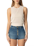 Elisabetta Franchi Top Donna MK67B52E2 Burro - Avorio