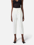Elisabetta Franchi Pantalone Capri Pantalone Donna PA08051E2 - Avorio