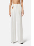 Elisabetta Franchi Pantalone Palazzo Donna PA09752E2 - Avorio
