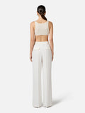 Elisabetta Franchi Pantalone Palazzo Donna PA09752E2 - Avorio