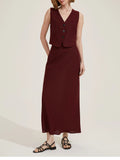 Emme Marella Gonna Longuette Desio Donna 2515101032200 - Bordeaux