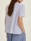 Emme Marella Blusa Maracas Blu Donna 2515111231200 - Bianco