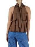 Emme Marella Top Gambo Donna 2515161102200 Fango - Marrone