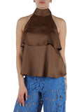 Emme Marella Top Gambo Donna 2515161102200 Fango - Marrone