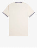 Fred Perry T-shirt Twin Tipped Uomo M1588 Ecru/tennis Blue - Avorio