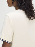 Fred Perry T-shirt Twin Tipped Uomo M1588 Ecru/tennis Blue - Avorio