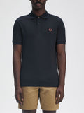 Fred Perry Polo Uomo M6000 Navy/cinnamon - Blu