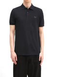 Fred Perry Polo Uomo M6000 Blk/crt Grn - Nero