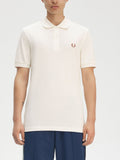 Fred Perry Polo Uomo M6000 Lghecru/cinnamon - Avorio