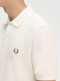 Fred Perry Polo Uomo M6000 Lghecru/cinnamon - Avorio