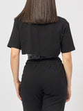 Gaelle T-shirt Cropped Donna GAABW03852 - Nero