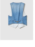 Gaelle Gilet Jeans Donna GAABW04726 - Denim