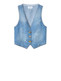 Gaelle Gilet Jeans Donna GAABW04726 - Denim