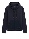Gas Felpa Zip Uomo 552423185176 Deep Well - Blu
