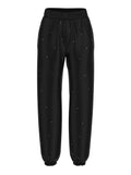 Guess Pantalone Jogger Rhinestones Donna V5RB08KCLJ0 Jet Black A996 - Nero