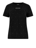 Guess T-shirt Rhinestones Donna V5RI18I3Z14 Jet Black A996 - Nero