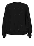 Guess Felpa Rhinestones Donna V5RQ08KCLJ0 Jet Black A996 - Nero