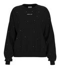 Guess Felpa Rhinestones Donna V5RQ08KCLJ0 Jet Black A996 - Nero