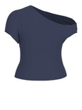 Guess Top Dolman Off Shldr Miraya Donna W5GP46KACM2 - Blu