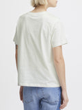 Ichi T-shirt Donna 20119365 Cloud Dancer - Bianco