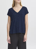Ichi T-shirt Donna 20121349 Total Eclipse - Blu