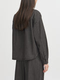 Ichi Camicia Jeans Donna 20122389 Washed Black - Nero