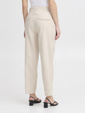 Ichi Pantalone Chino Donna 20122427 Birch Melange - Bianco