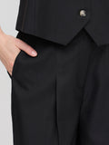 Ichi Pantalone Chino Donna 20122497 - Nero