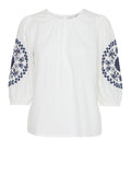 Ichi Blusa Ihfluna Donna 20122536 Cloud Dancer - Bianco