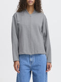 Ichi Giubbino Donna 20122548 Light Grey Melange - Grigio
