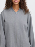 Ichi Giubbino Donna 20122548 Light Grey Melange - Grigio