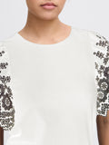 Ichi T-shirt Donna 20122821 Cloud Dancer - Bianco