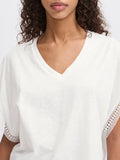 Ichi T-shirt Donna 20122958 Cloud Dancer - Bianco