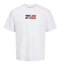 Jack e Jones T-shirt Corp Graphic Uomo 12268415 White 01 - Bianco