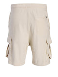Jack e Jones Bermuda Casual Shorts Sportivi Tgordon Cargo Uomo 12268777 Moonbeam - Avorio
