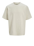 Jack e Jones T-shirt Oui Osmos Uomo 12270710 Moonbeam - Avorio