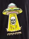 Jack e Jones T-shirt Anatomy Skull Uomo 12272966 Black - Nero