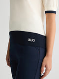 Liu Jo Maglia Donna TA5093MS022 White Milk/nuit Noir - Bianco