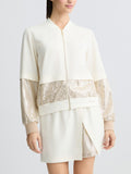 Liu Jo Felpa Zip Donna TA5260TS423 White Milk/nuage - Avorio
