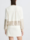 Liu Jo Felpa Zip Donna TA5260TS423 White Milk/nuage - Avorio